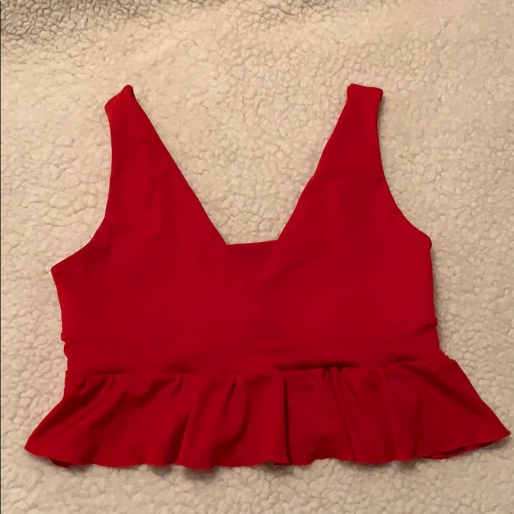 Red crop top, never worn